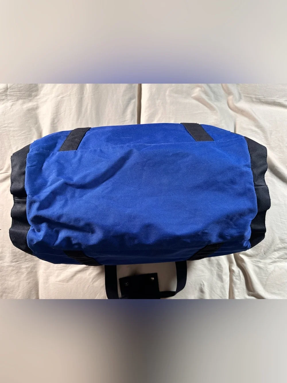 Polo Sport Cylinder Retro Y2K Blue Duffle Bag 2000s Gym Travel Bag Vintage 90s